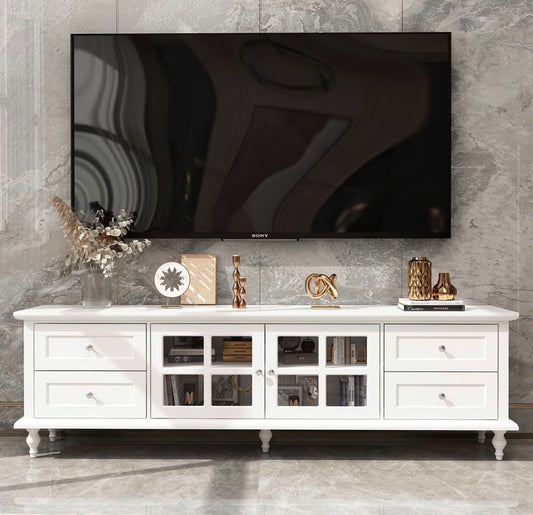 Mueble de televisor blanco