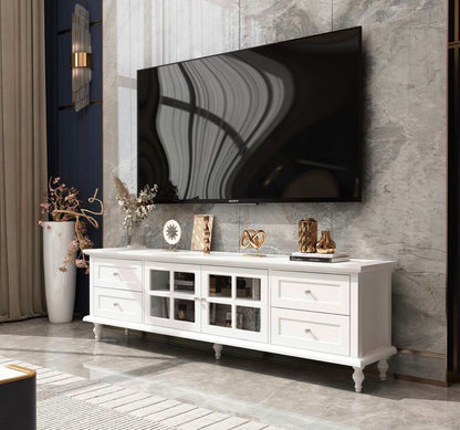 Mueble de televisor blanco